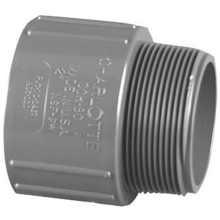 Charlotte Pipe And Foundry Charlotte Pipe 1-1/2 in. Slip X 1-1/2 in. D MPT PVC Adapter 1 pk PVC 08109 1400